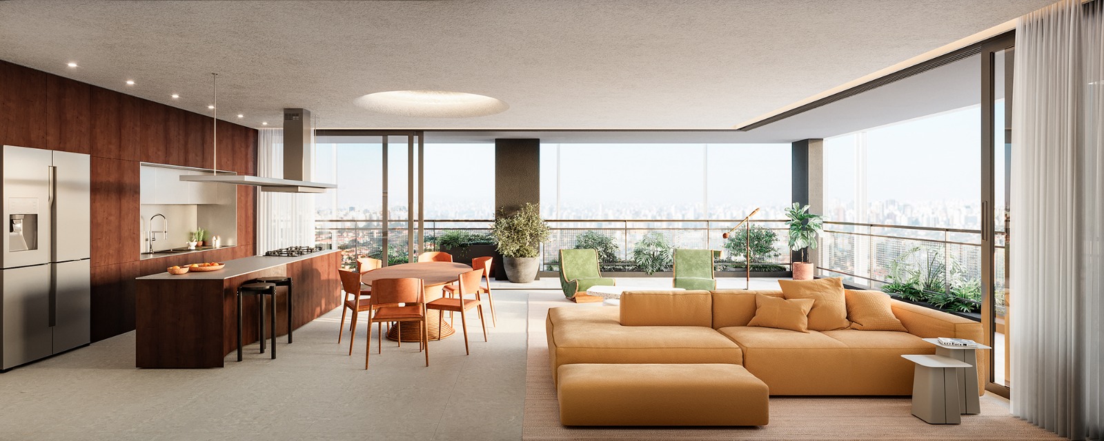 Apartamento — sala integrada