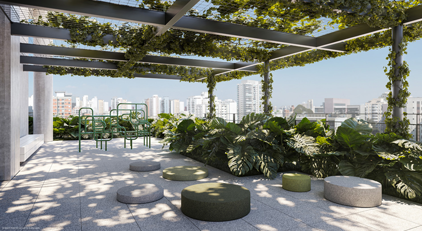 Rooftop pergolado